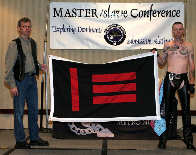 Master Tallen and andrew with the flag